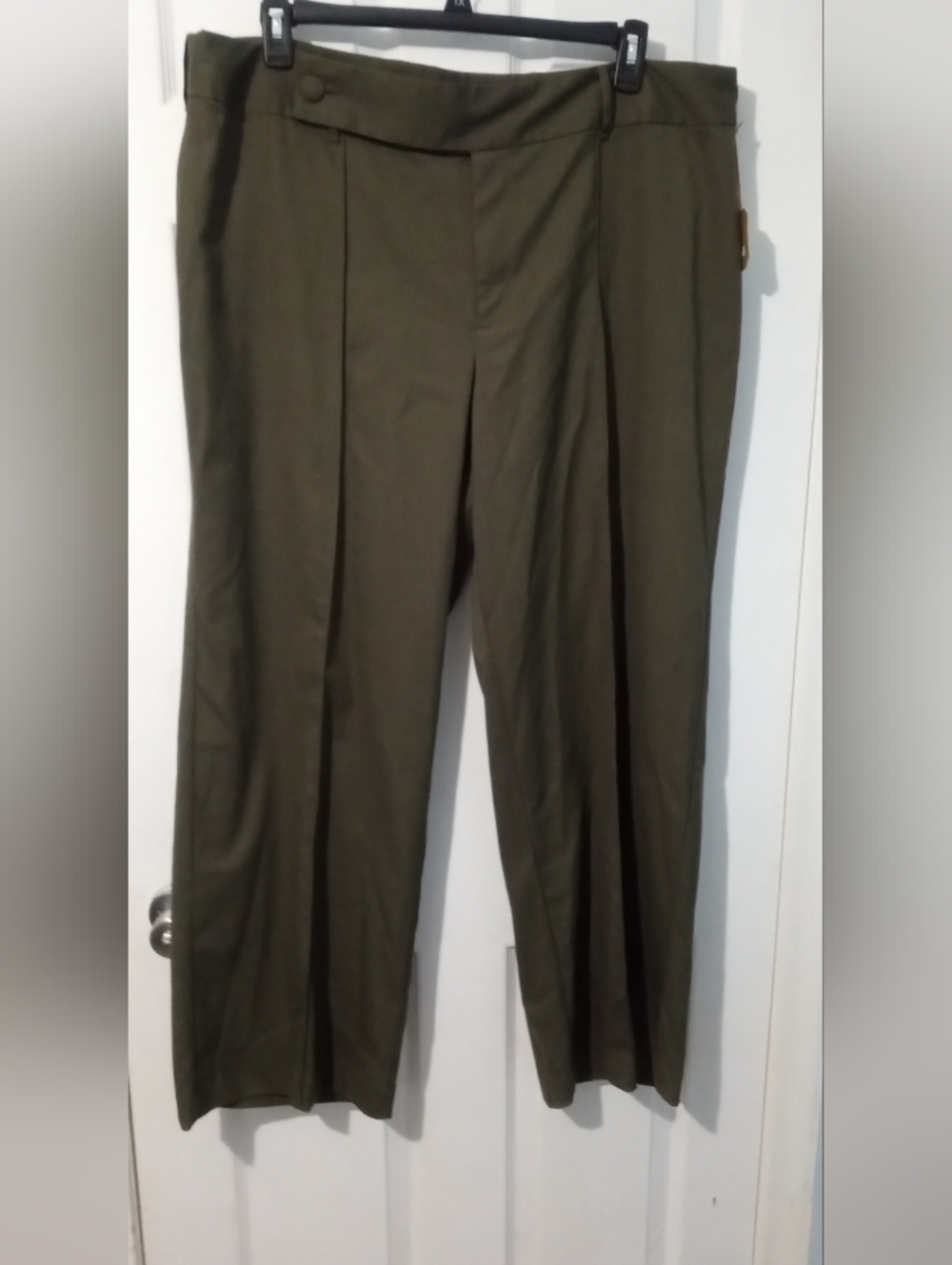 High-Rise Brown Wide-Leg Trousers for Women